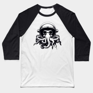 Space Octopus Astronaut Baseball T-Shirt